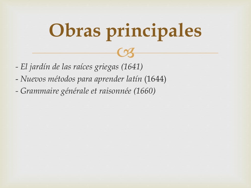 Gramática Empirismo y Port Royal