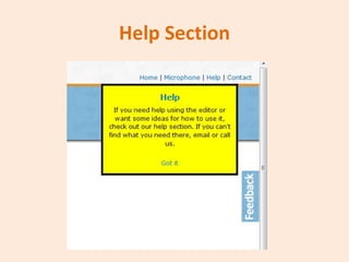 Help Section 
