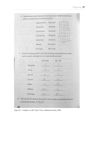 P á g i n a | 97
Figura 52 – Unidade 4, p.190. Fonte: Vóvio e Mansutti (coord.), 2004.
 