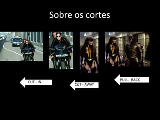 Sobre os cortesPULL-  BACKCUT - INCUT - AWAY