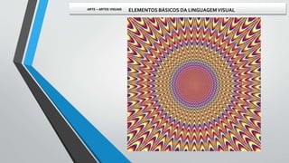 ARTE – ARTES VISUAIS ELEMENTOS BÁSICOS DA LINGUAGEMVISUAL
 