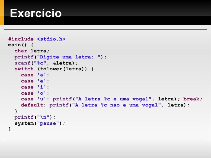 Linguagem C 03 Estruturas De Decisao