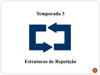 Temporada 3
Estruturas de Repetição
38
 