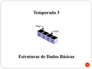 Temporada 3
Estruturas de Dados Básicas
47
 