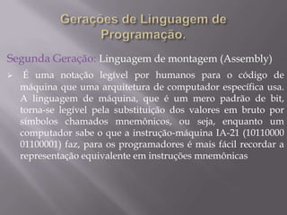 Mecanismos primitivos de E/S e formataçãoO Paradigma LógicoProgramas são relações entre E/SEstilo declarativo, como no paradigma funcionalNa prática, inclui características imperativas, por questão de eficiênciaAplicações: prototipação em geral, sistemas especialistas,  banco de dados, ...