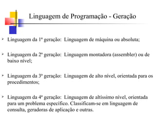 Linguagem de programação 