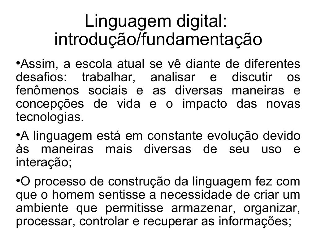 O Que E Linguagem Digital - FDPLEARN