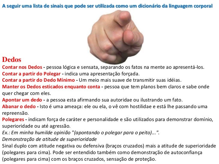 Resultado de imagem para linguagem do corpo