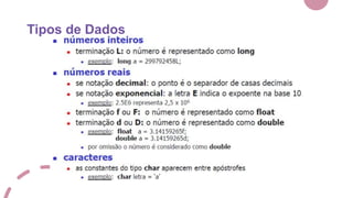 Tipos de Dados
 