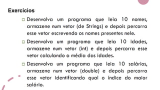 Exercícios
 