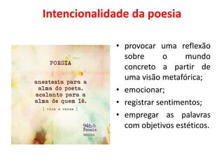 Linguagem poética e versificação | PPTX