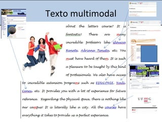 Texto multimodal
 