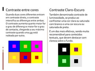 LINGUAGEM VISUAL | CONTRASTE | PPSX