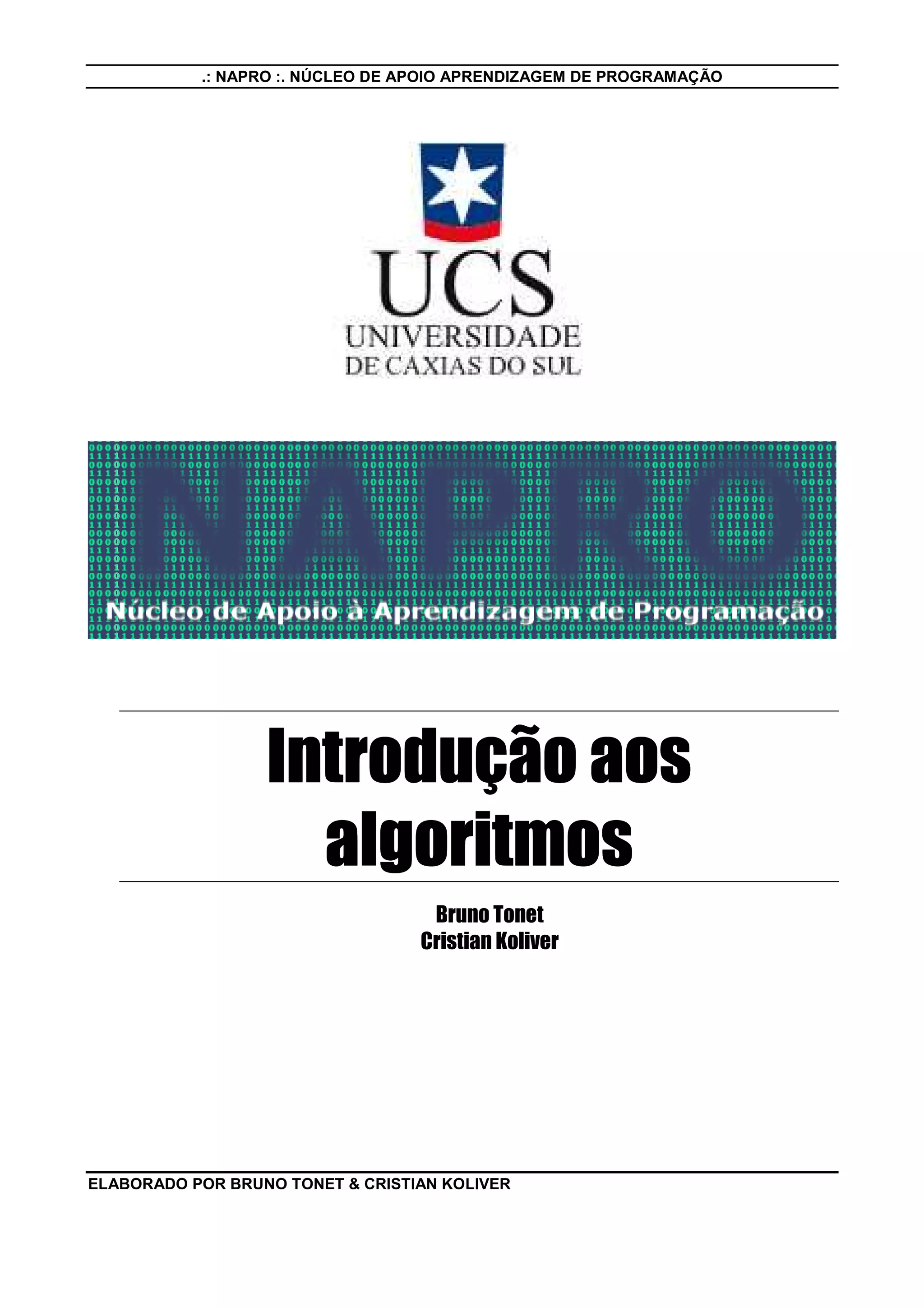 Apostila de Introdução aos Algoritmos - usando o Visualg