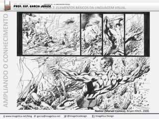 PARASABERMAIS
www.imagetica.net/blog garcia@imagetica.net @imageticadesign Imagética Design
Noite estrelada. Vincent Van Gogh. 1889
ARTE – ARTES VISUAIS
Prof. Esp. Garcia Junior
ARTE-EDUCADOR / DESIGNER GRÁFICO
UNIDADE 02 – A LINGUAGEM VISUAL
Parte 7: ELEMENTOS BÁSICOS DA LINGUAGEM VISUAL
 