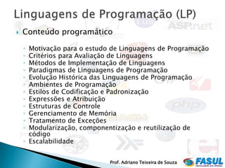 Paradigmas de Linguagens de Programação - Introdução | PDF