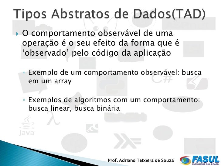 Tipos de dados abstratos