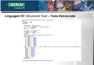 Londrina PR



Linguagem ST (Structured Text) – Texto Estruturado
 