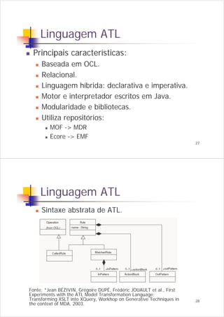 Linguagens de Transformação de Modelos