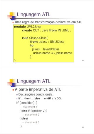 Linguagens de Transformação de Modelos