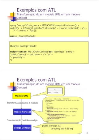 Linguagens de Transformação de Modelos