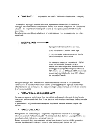 Linguaggi di programmazione | PDF