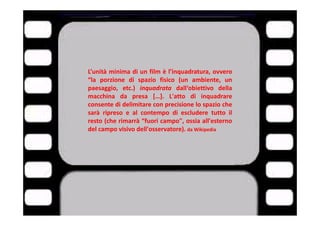 Linguaggio Cinematografico