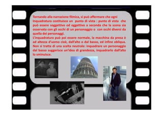 Linguaggio Cinematografico