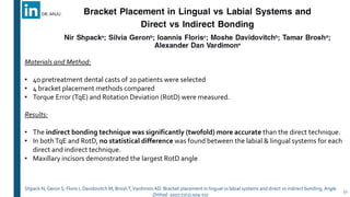 Lingual Orthodontics (Lingual Brackets & Lingual Bonding) | PPTX