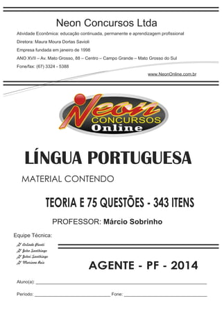 Lingua portuguesa - pf