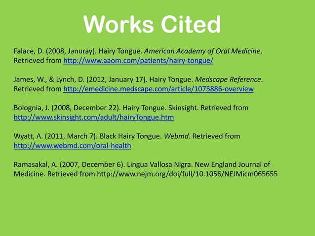 Lingua villosa | PPT