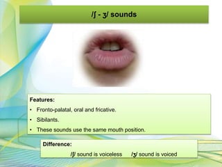 /ʃ/ - /ʒ/ sounds and /x/ - /h/ sounds | PPTX