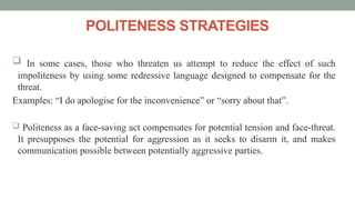 LINGUISTIC POLITENESS IN APPLIED LINGUISTICS | PPTX