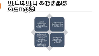 யூட்டியூபு கருத்துத்
மதாகுதி
தமிழ்
மளலயாள
மமாழிக்
கருத்துளரகள்
மபரும்பாலும்
திளரப்படங்க
ள் குறித்தளவ
தமிளழயும்
மளலயாளத்
ளதயும்
ஆங்கில
எழுத்துக்களி
ல்
எழுதியுள்ள
ளவ மிகுதி
ஆங்காங்பக
ஆங்கிலெ்
மொற்களும்
உள்ளன
 