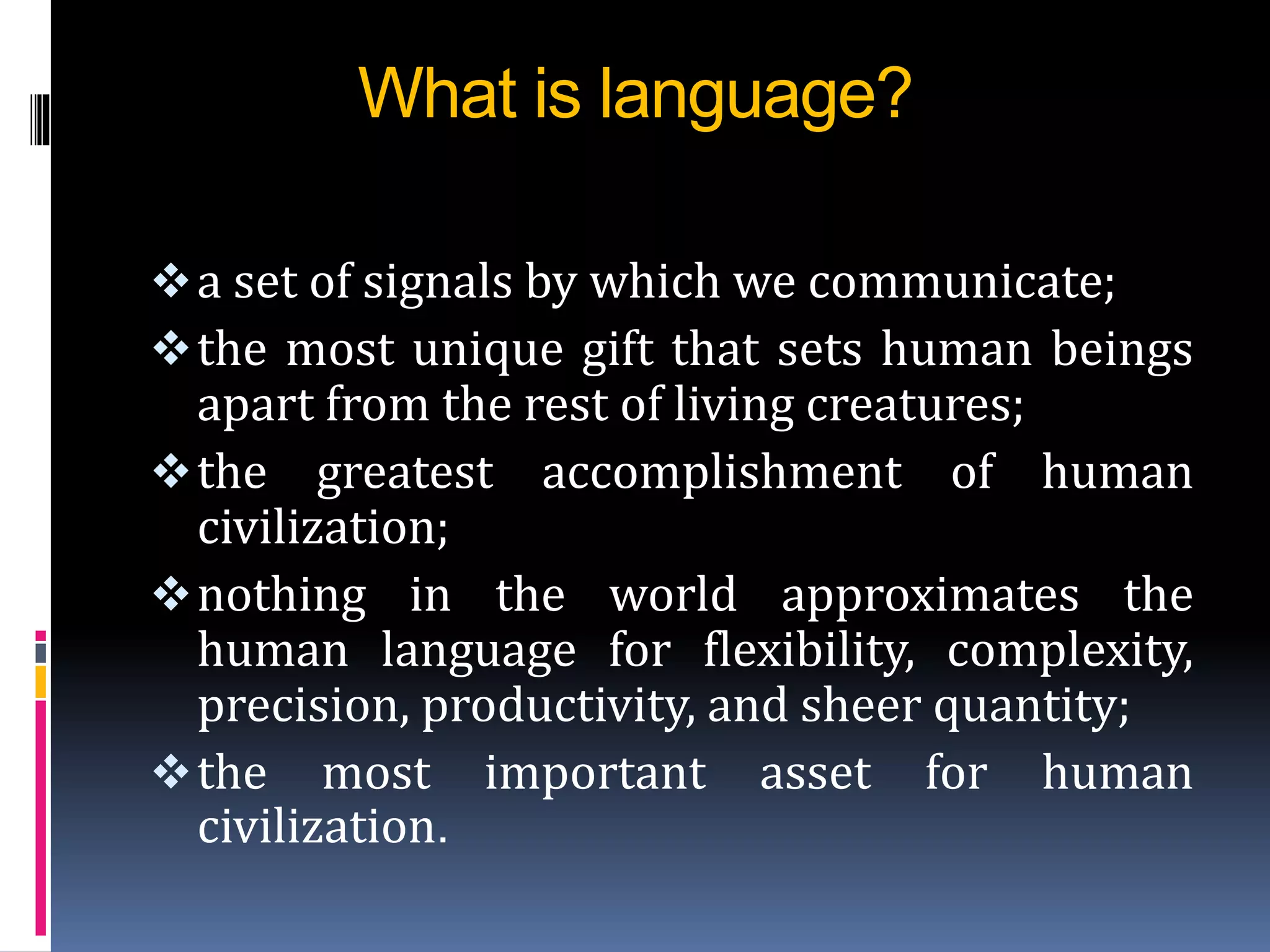 What is language? | PPT