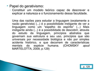 Linguística i gerativismo | PPT