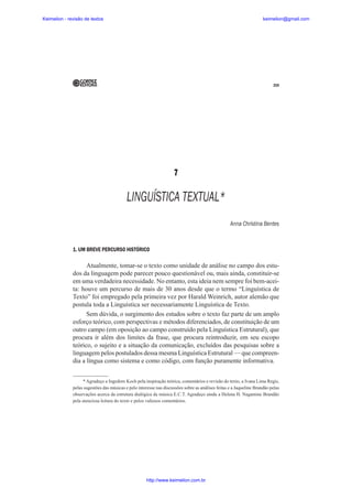 (PDF) Descrição de aspectos linguísticos em uma narração de