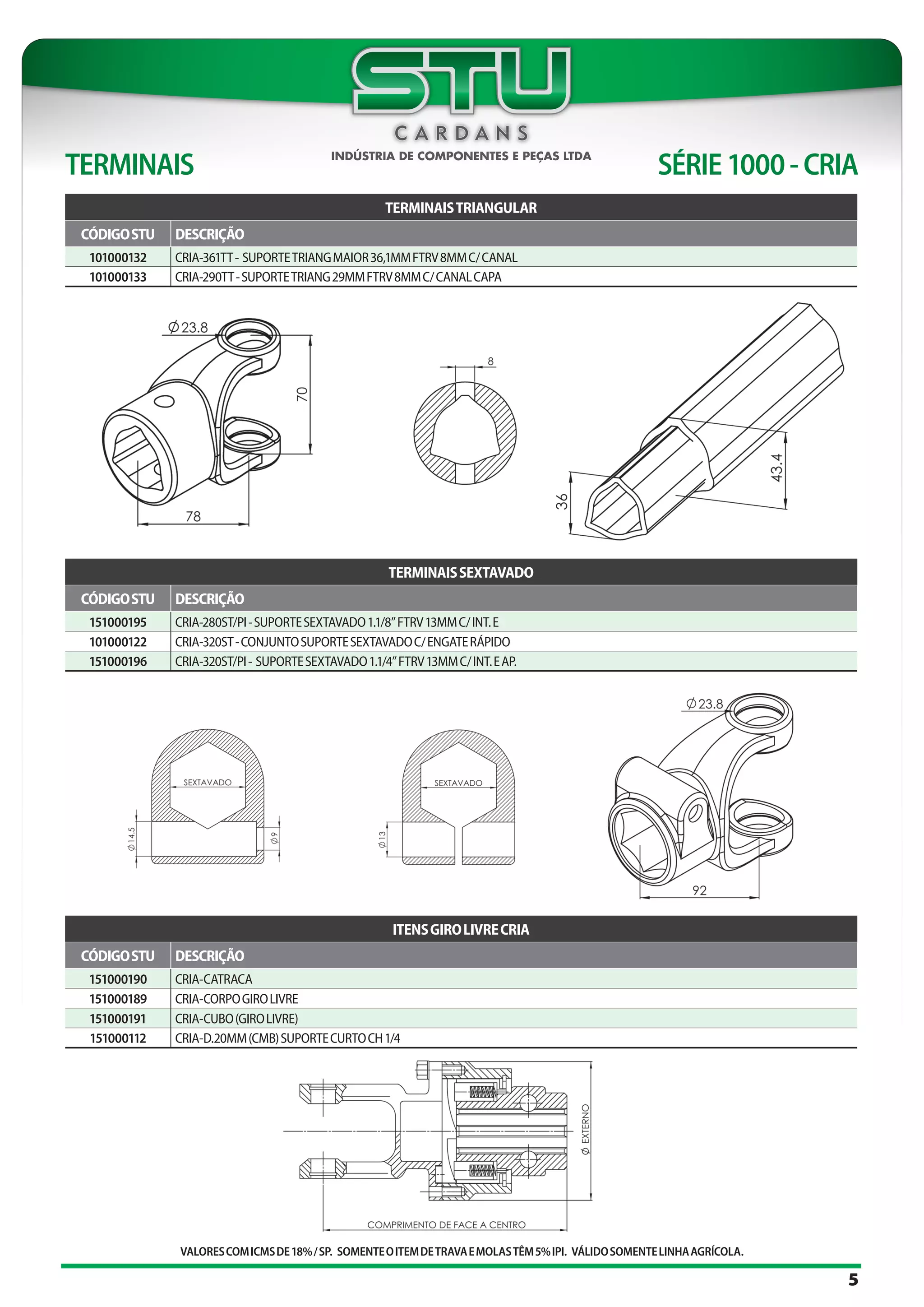 Catalogo Linha Agrícola STU | PDF