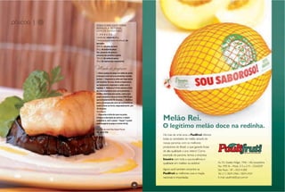 páscoa |   B   ROBALO GRELHADO SOBRE
               BERINJELA AO FORNO,
               LEITE DE COCO E PEQUI
               1 P O R Ç Ã O
               1 posta de | robalo de 80 g
               1 fatia grossa (2 dedos de altura) | de
               berinjela
               200 ml | de leite de coco
               30 g | de polpa de pequi
               Sal, pimenta-do-reino e
               pimenta-da-jamaica a gosto
               100 ml | de caldo de peixe
               30 g | de tapioca (se necessário)


               Modo de preparo
               1. Dilua a polpa de pequi no caldo de peixe
               e tempere com sal e as pimentas moídas
               juntas. 2. Esquente o caldo em fogo baixo
               até levantar fervura. Avalie a espessura:
               se necessário, engrosse o caldo com a
               tapioca. 3. Reduza a 1/4 do volume o leite
               de coco e tempere com sal e pimentas. 4.
               Grelhe a berinjela em azeite, cubra com
               papel-alumínio e leve ao forno (180ºC) por
               aproximadamente 10 minutos. 5. Grelhe o
               peixe, já temperado com sal e pimenta no
               azeite e leve ao forno, separadamente, por
               10 minutos.
               Montagem
               1. Disponha o leite de coco no prato.
               Coloque a berinjela ao centro, o robalo
               sobre ela e, com o pequi, “risque” o prato
               sem exagerar (o pequi é muito forte).

               Receita do chef Píer Paolo Picchi
               Tel. 4612-1110




                                     NATURAL DA TERRA        50
 