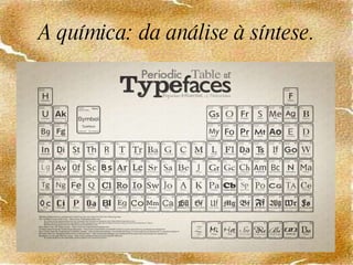 A química: da análise à síntese. 