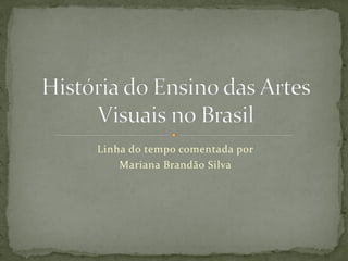 Linha do tempo comentada por
Mariana Brandão Silva
 