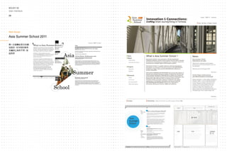 29
圖像介面
User Interface
網站與介面
User Interface
Asia Summer School 2011
第一次接觸全英文的網
站設計，在字型的使用
及編排上有所不同。受
益良多
Web Design
28
 