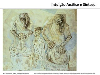 Intuição Análise e Síntese
As Lavadeiras, 1944, Cândido Portinari http://obviousmag.org/pintores-brasileiros/candido_portinari/as-principais-obras-de-candido-portinari.html
 