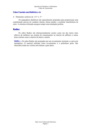 Linhas de transmissão