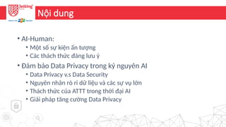 Human and AI - Balancing Innovation and Data Privacy in the Age of ...