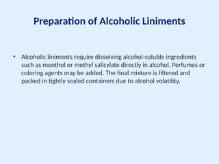 Linimets Comprehensive Overview of Liniments in Pharmaceutics: Formulation ...