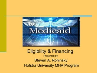 Eligibility & Financing  Presented by  Steven A. Rohinsky Hofstra University MHA Program 