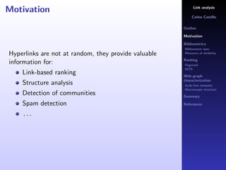 Link Analysis | PDF