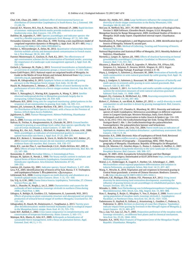 Ecological indicators PDF