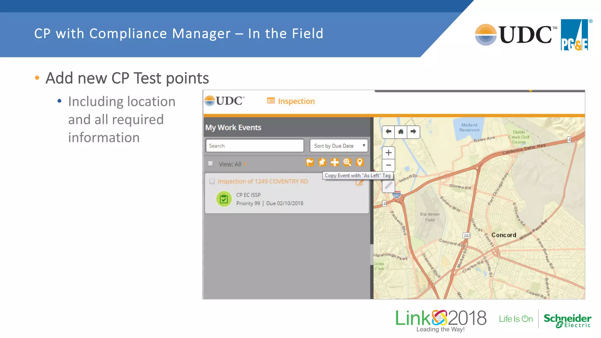 • Add new CP Test points
• Including location
and all required
information
CP with Compliance Manager – In the Field
 